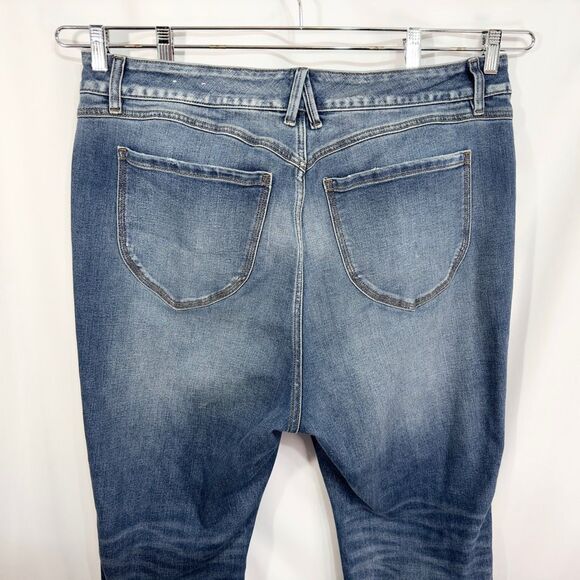 Lane Bryant Plus Size 20 Jeans‎ Ripped Distressed Raw Hem Skinny Stretch 475 - Picture 11 of 13